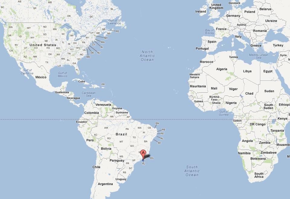 Rio sulla mappa