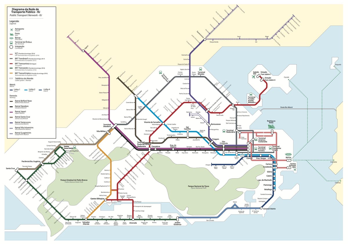 Rio di trasporto mappa
