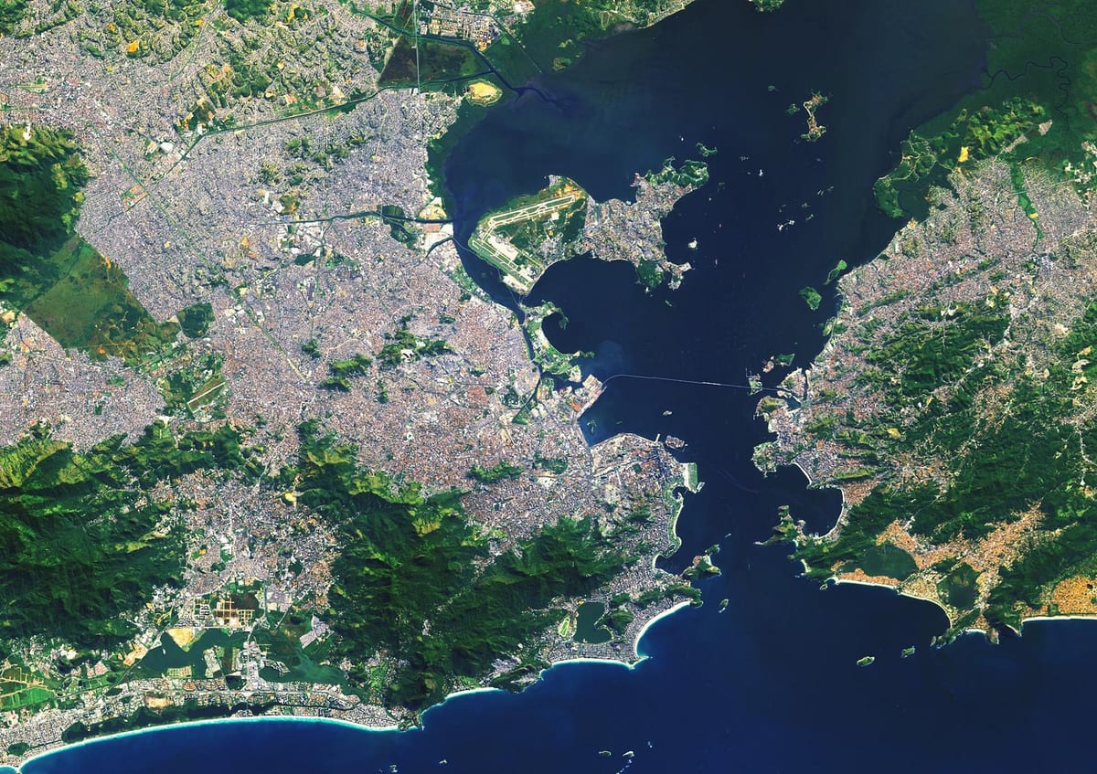 mappa satellitare di Rio de Janeiro