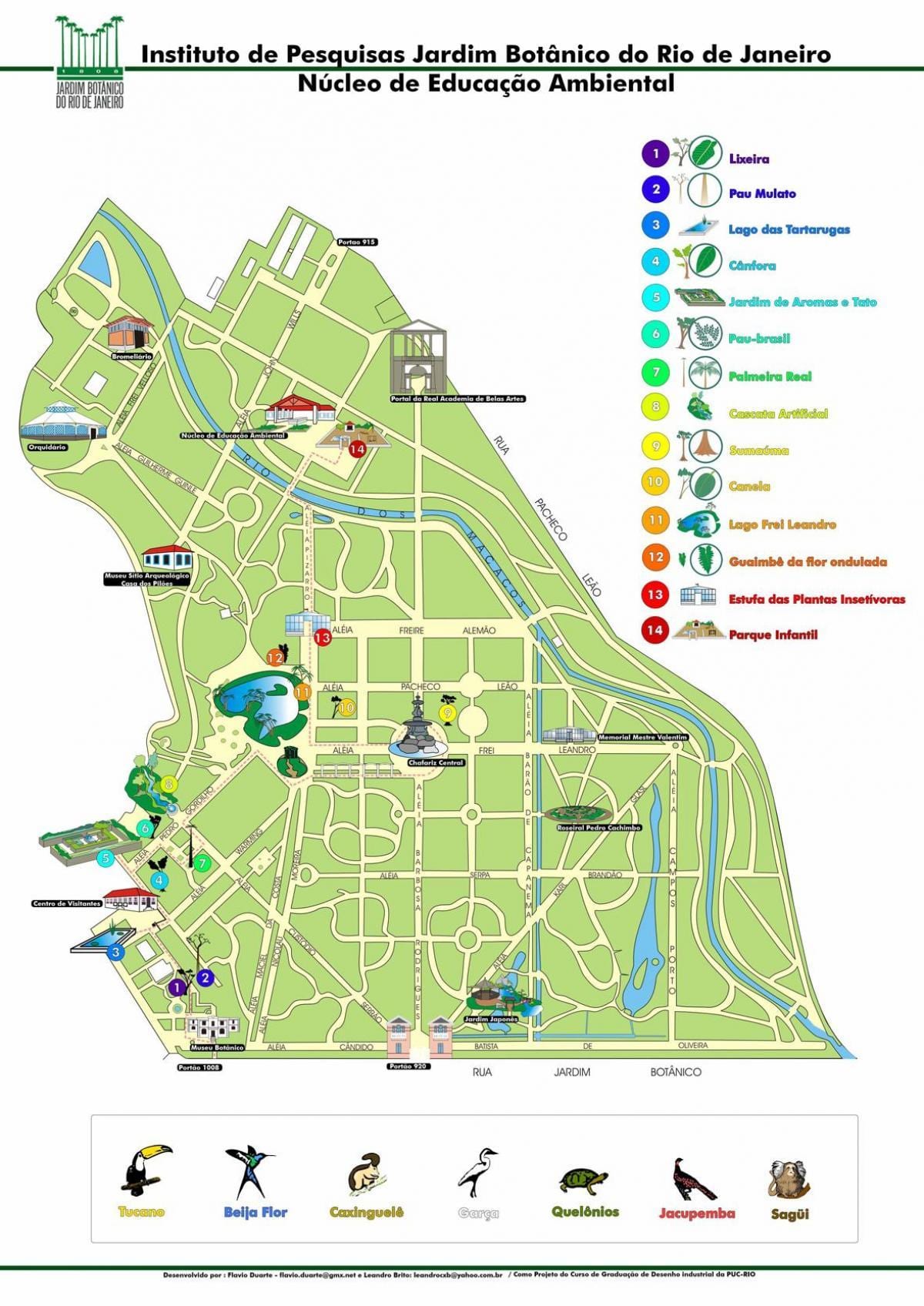 Rio de Janeiro giardino mappa
