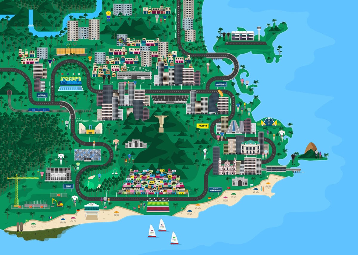 mappa interattiva di Rio