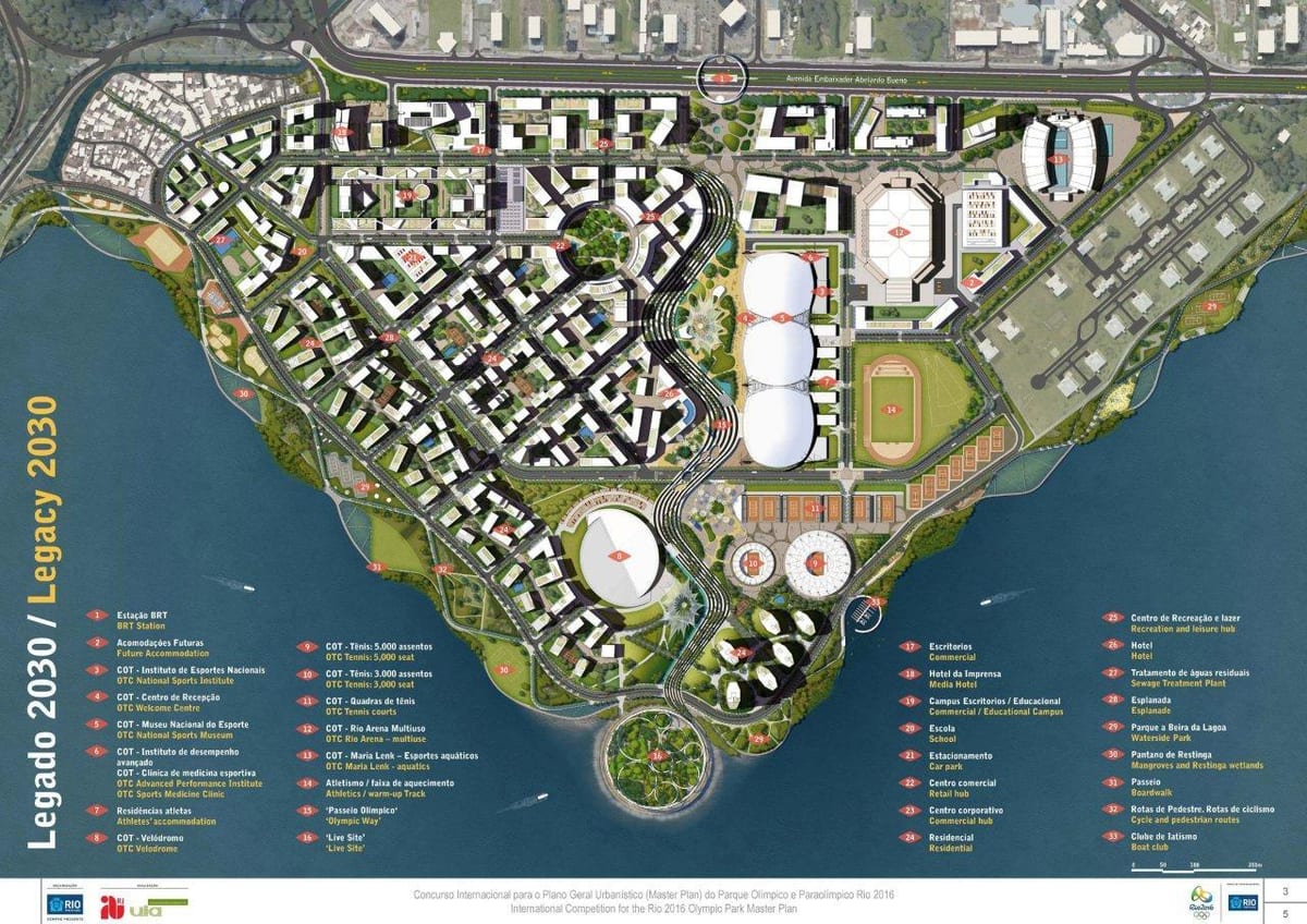 mappa di Rio park