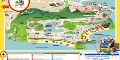 Rio de Janeiro attrazioni turistiche mappa
