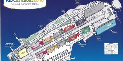Mappa di Rio carnevale