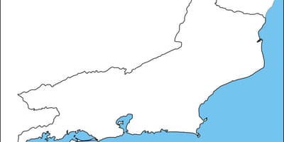 Rio de Janeiro contorno mappa