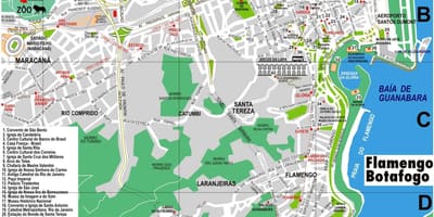 Mappa del centro di Rio de Janeiro