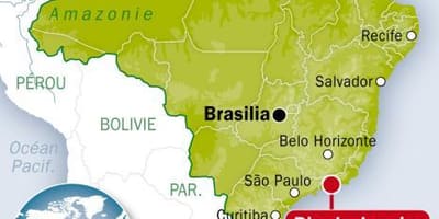 Mappa del brasile e Rio de Janeiro