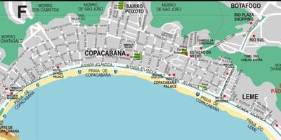 Copacabana, Rio de Janeiro mappa