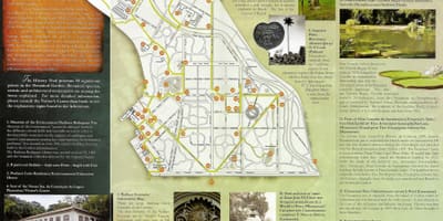 Mappa del giardino botanico di Rio de Janeiro 