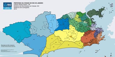 Rio de Janeiro arrondissement mappa