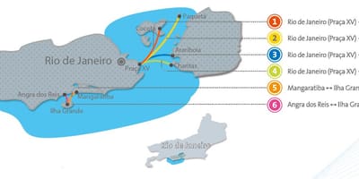 Rio de Janeiro barca mappa