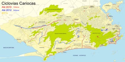 Rio de Janeiro mappa bici