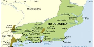 Coordinate sulla mappa di Rio de Janeiro