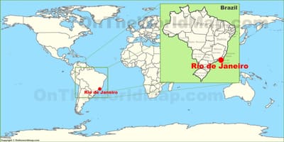 Dove è Rio de Janeiro situato nella mappa del mondo