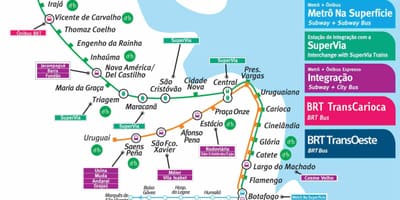 Rio de Janeiro mappa della metropolitana pdf