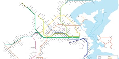 Degli autobus di Rio la mappa