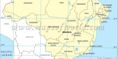 Latitudine mappa di Rio