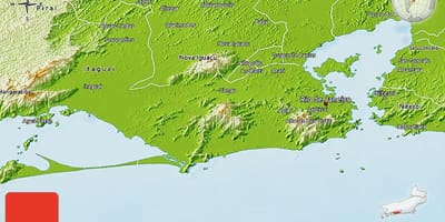 Mappa geografica del Rio