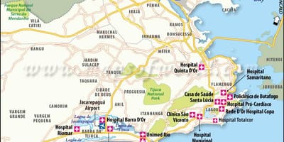 Rio de Janeiro mappa ospedale
