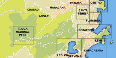 Mappa di Rio quartiere