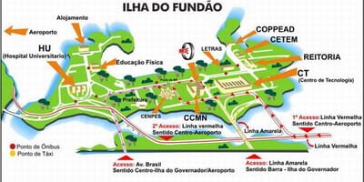 Rio de Janeiro mappa delle scuole