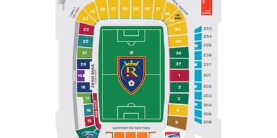 Rio tinto stadium seating mappa