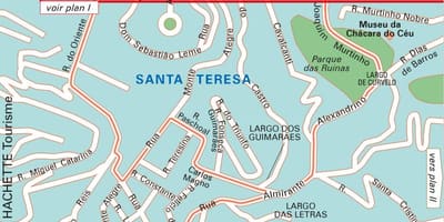 Santa teresa di Rio de Janeiro mappa